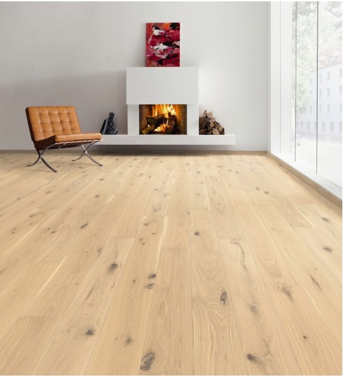 德国汉诺地板三层橡木Plank 1-Strip 2V Oak Light White Universal brushed 534603